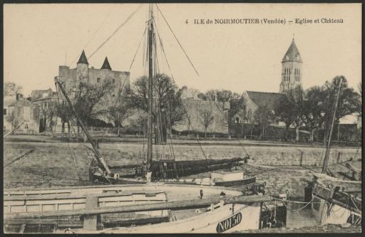 Le port : bateaux, château, clocher / Couillon phot. (vue 3).